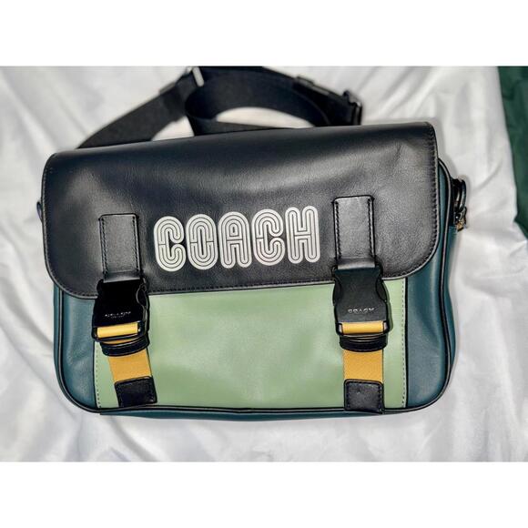 Coach Other - Track Crossbody Bag In Colorblock With Coach Patch C6657
